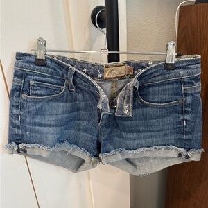 Paige Low Rise Denim Shorts